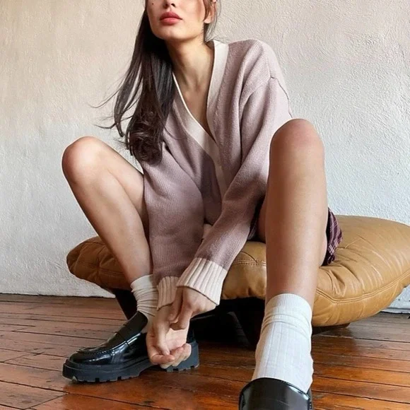 Sunday Best Munro Mauve Ellis Cardigan NEW Size Small - Picture 2 of 8